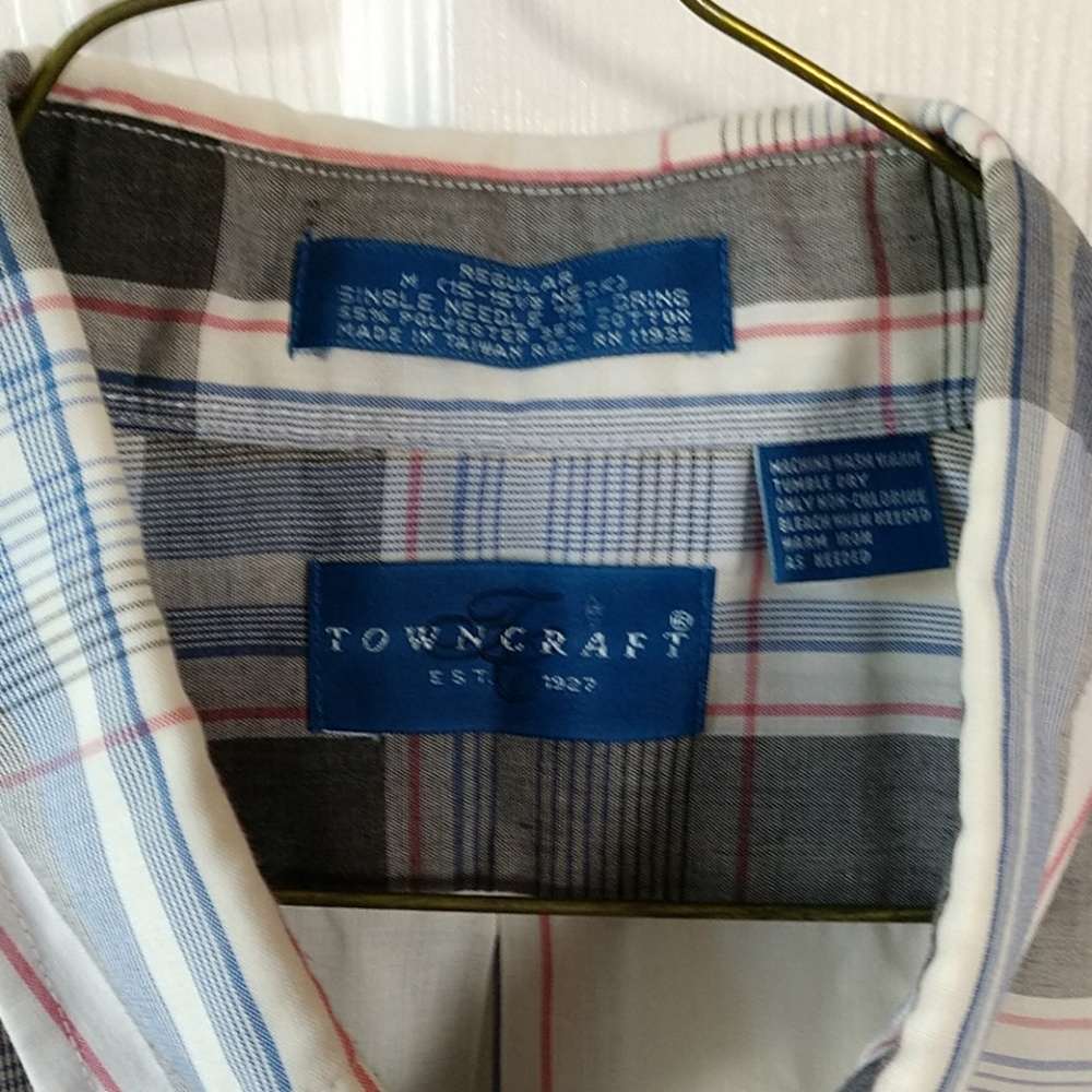 Sold!! Clearance Sale Towncraft Man's Sports Shirt LS Size M - Picture 3 of 8